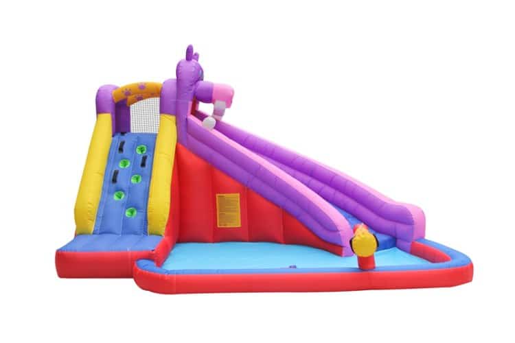 מתקן קפיצה מתנפח בינוני עם מים – דגם היפופוטם