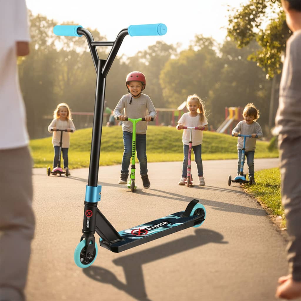 קורקינט לילדים פרו אקס מקצועי בצבע כחול קורקינט לילדים פרו אקס מקצועי בצבע כחול – תמונה 1