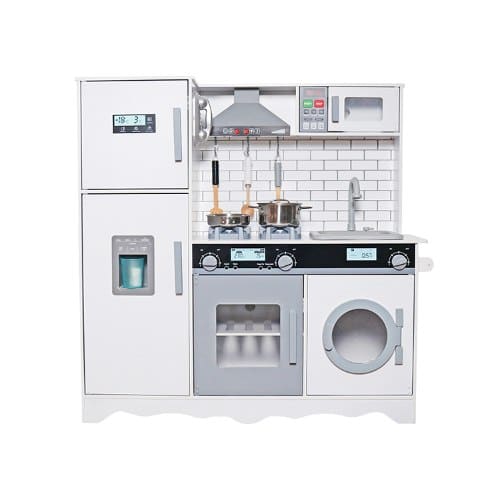 מטבח אלקטרוני אביגיל לבן מעץ לילדים