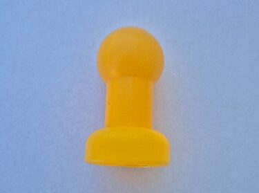 כוס מוט לטרמפולינה בצבע צהוב קוטר 25 מ"מ