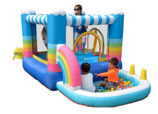 מתקן קפיצה מתנפח בינוני – קשת בענן