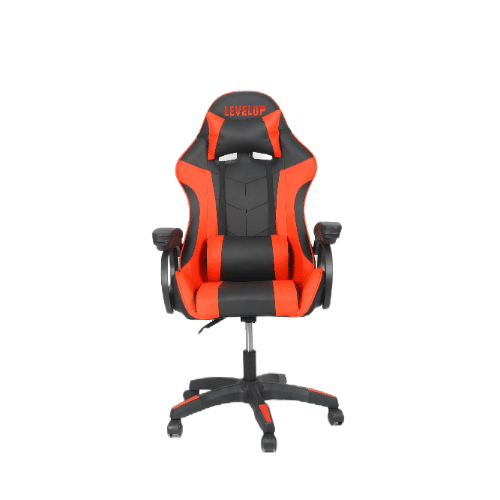 כיסא גיימינג ארגונומי שחור עם שילוב אדום