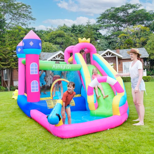 מתקן מתנפח עם מים – טירת הנסיכות הקסומה