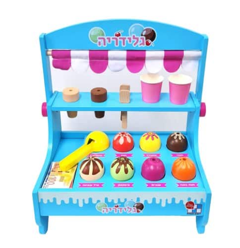 דוכן גלידה מעץ לילדים