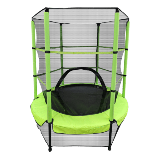 טרמפולינה לילדים 55 אינץ' עם רשת הגנה (140 ס"מ) בצבע ירוק