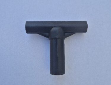 כוס מוט לטרמפולינה פייבר – צבע שחור, קוטר 25 מ"מ