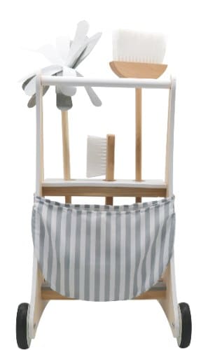 עגלת ניקיון מעץ לילדים