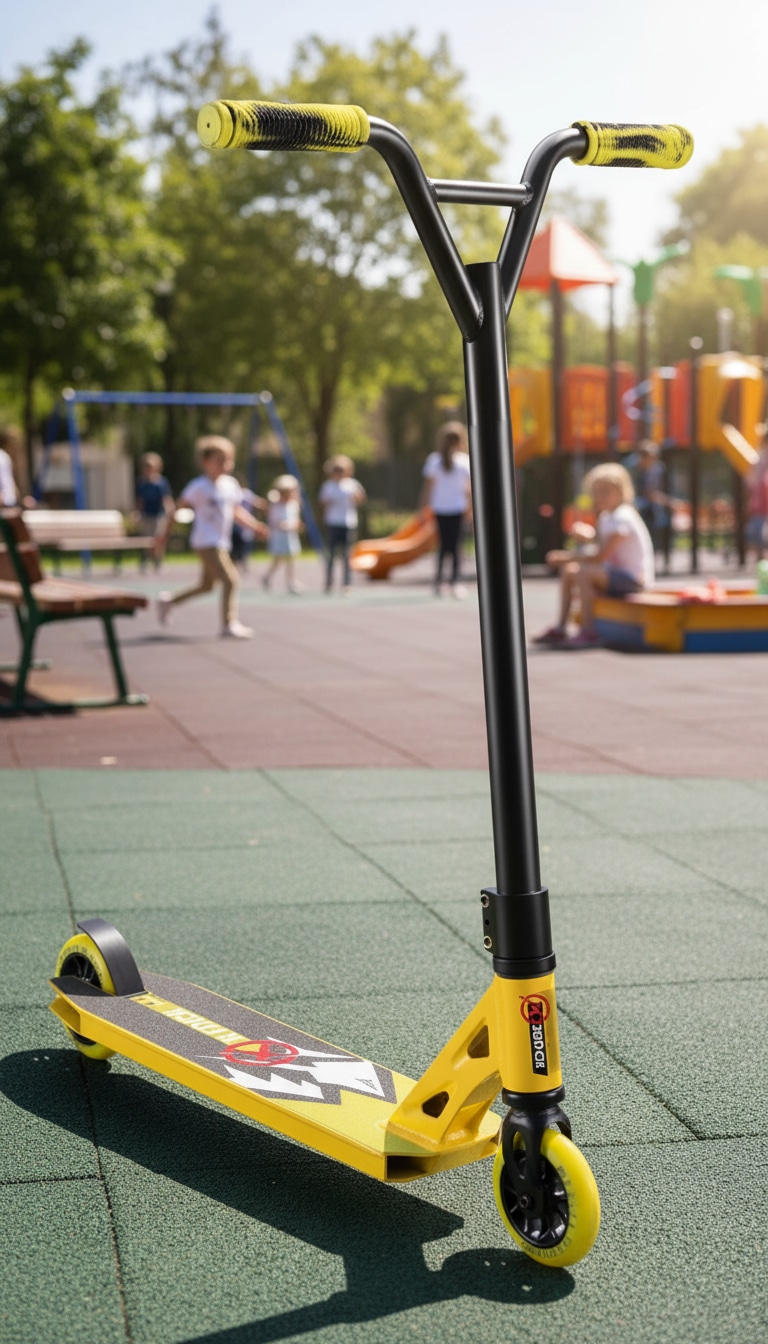 קורקינט פעלולים מקצועי X-Rider בצבע צהוב | קורקינט לילדים