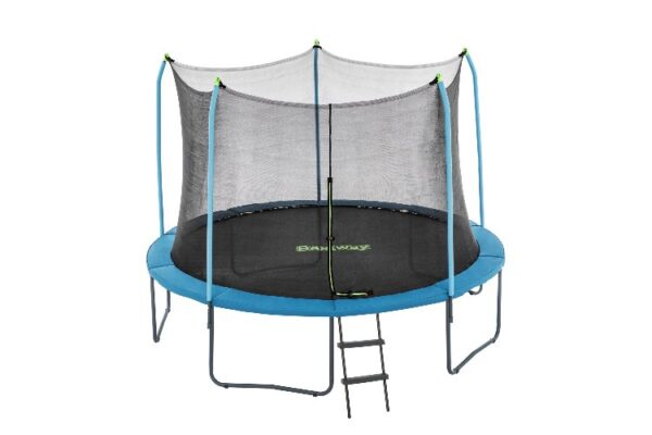 טרמפולינה גדולה לחצר 12 פיט עם סולם ורשת | מק"ט 59104