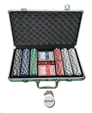 מזוודת פוקר מקצועית 300 ז'יטונים – 11.5 גרם