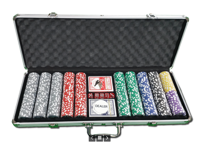 מזוודת פוקר מקצועית 500 ז'יטונים – 13.5 גרם