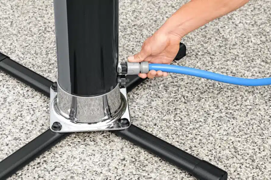 ⁦מקלחון חיצוני לחצר/גינה עם ראש מקלחון מתכוונן 35 ליטר | מקט BESTWAY| 58696⁩ – תמונה ⁦5⁩