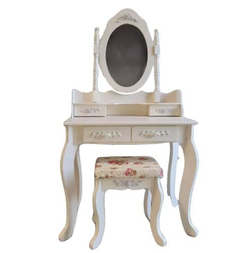 שידת איפור נוגה – בצבע שמנת | מק"ט 608037360343