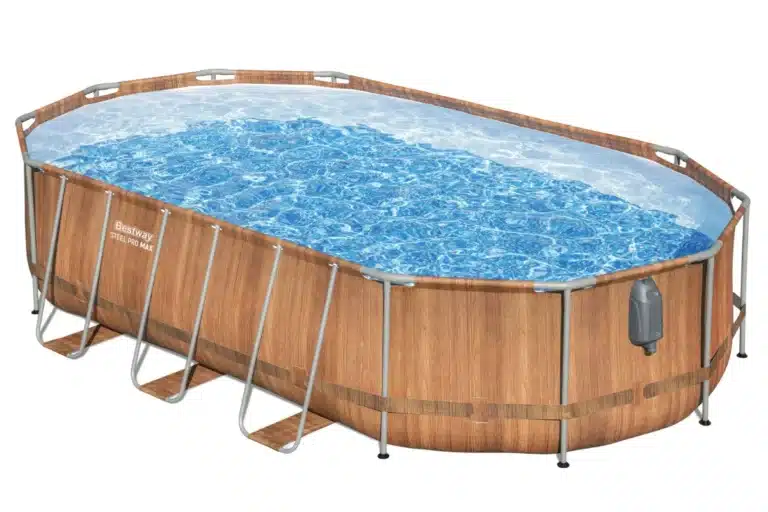 בריכה אובלית אולטרה בריקים עם מערכת עיסוי+ סולם+ משאבת פילטר 2500|366X122X610ס"מ|מקט 56719|BESTWAY|