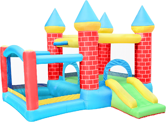 מתקן קפיצה מתנפח בינוני | 92043 | הטירה | JUMPER | מגלשה+משטח קפיצה