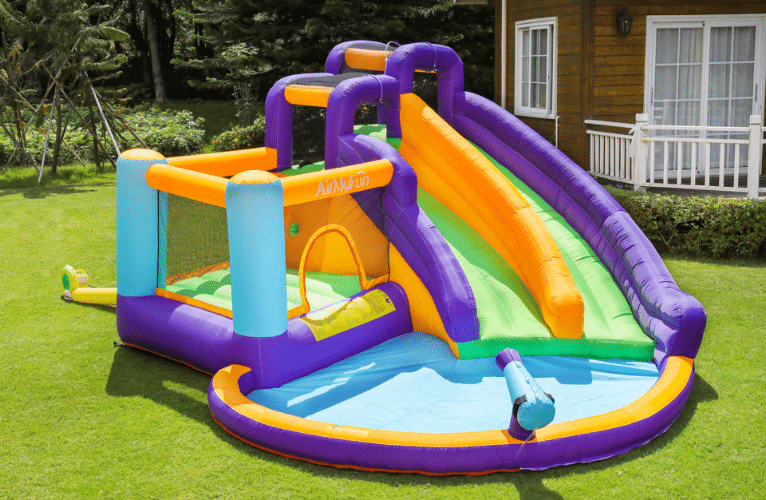 מתקן קפיצה מתנפח רטוב ענק סגול |W83005 מקט|DOCTOR DOLPHIN