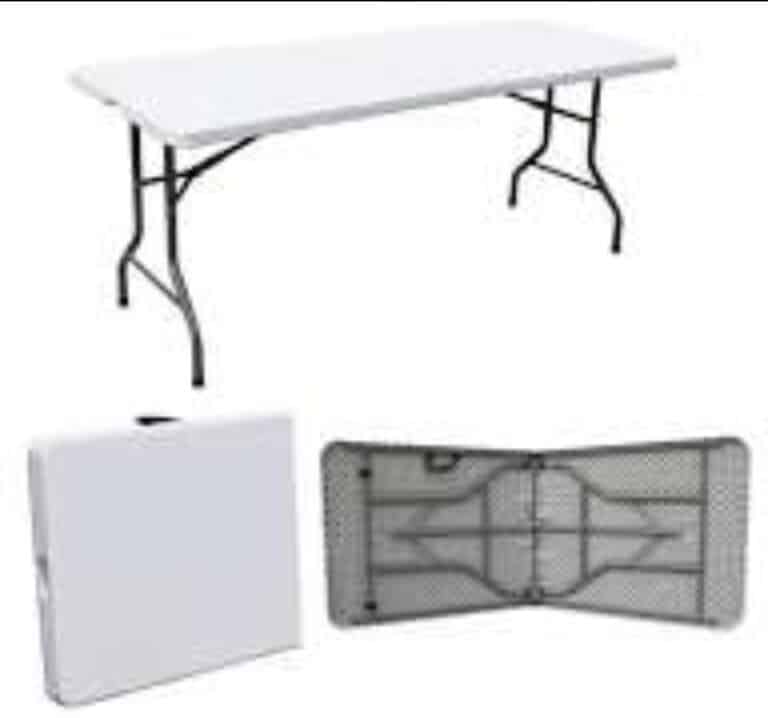 שולחן פלסטיק מתקפל 180 ס"מ להשכרה