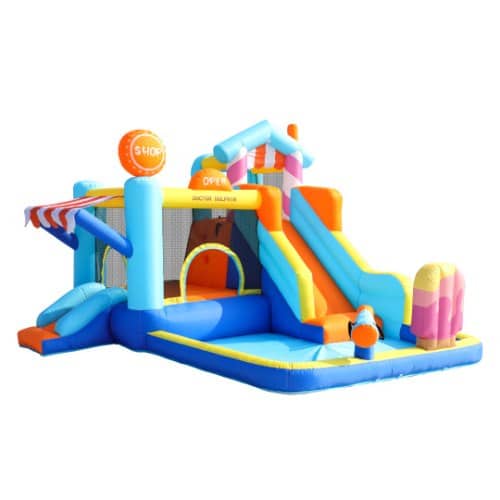 מתקן קפיצה מתנפח רטוב דוכן הגלידה| W73072T מקט|DOCTOR DOLPHIN