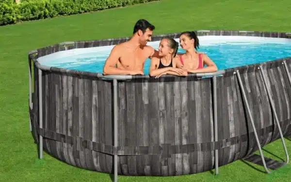 בריכה אובלית אולטרה +משאבת פילטר 1500+ כיסוי + סולם | 610X366X122 ס"מ| מקט BESTWAY| 5611R