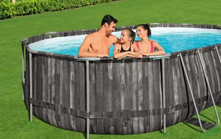 בריכה אובלית אולטרה +משאבת פילטר 1500+ כיסוי + סולם | 610X366X122 ס"מ| מקט BESTWAY| 5611R