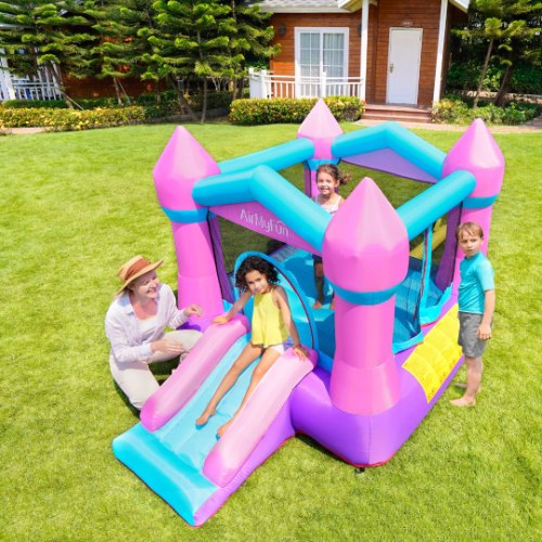 מתקן קפיצה מתנפח הטירה הורודה| 82011B מקט|DOCTOR DOLPHIN