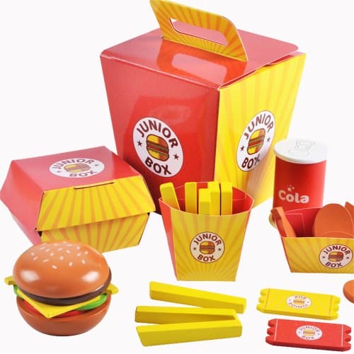 ערכת בורגר מעץ לילדים | מק"ט: W10B186 |