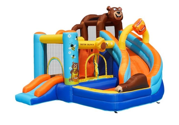 מתקן קפיצה מתנפח דובי בטירת הדבש| 72069B מקט |DOCTOR DOLPHIN