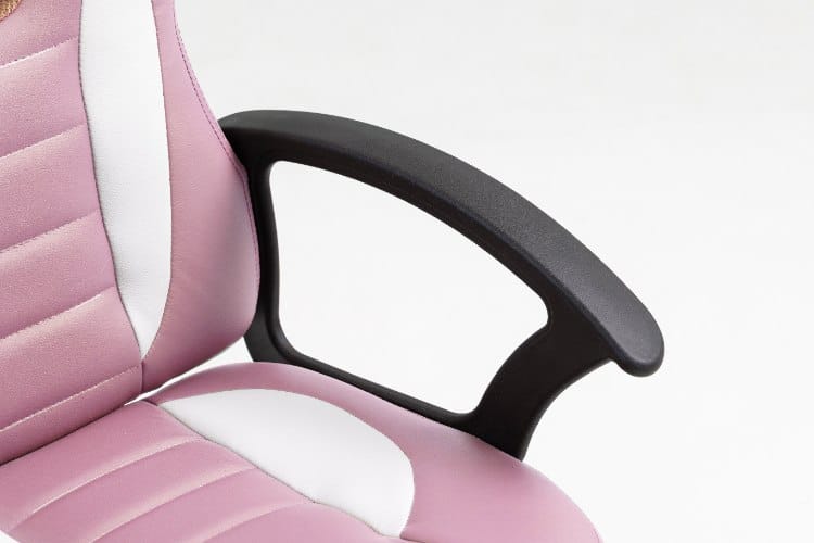 כיסא תלמיד ארגונומי לנוער עם ידיות בצבע ורוד ולבן | דגם LEVEL UP | מק"ט 301A-PW