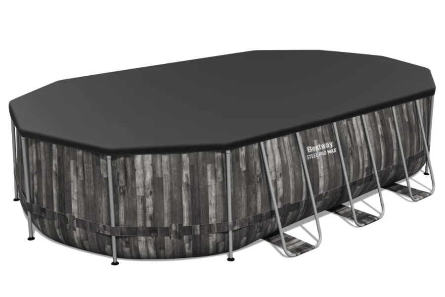 ⁦בריכה אובלית אולטרה +משאבת פילטר 1500+ כיסוי + סולם | 610X366X122 ס"מ| מקט BESTWAY| 5611R⁩ – תמונה ⁦4⁩