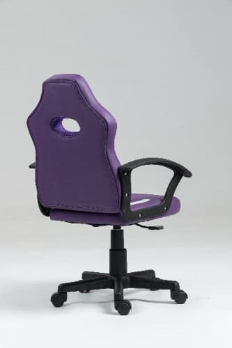 כיסא תלמיד ארגונומי לנוער עם ידיות בצבע סגול ולבן| מקט LEVEL UP | 301A-PW1