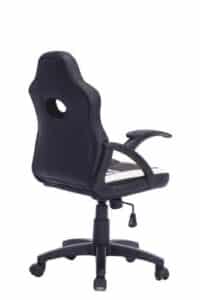 כיסא גיימינג לילדים ארגונומי עד גיל 10 עם ידיות דגם כריש בצבע שחור ולבן| מקט LEVEL UP SHARK |G512W