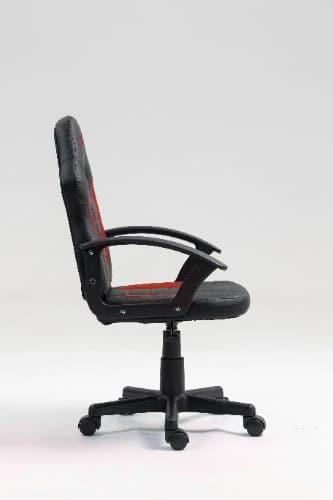 כיסא תלמיד ארגונומי לנוער עם ידיות בצבע שחור ואדום | מק"ט: 301A-BR | LEVEL UP