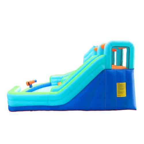 מתקן קפיצה מתנפח ענק רטוב שתי מגלשות|W73002 מקט|DOCTOR DOLPHIN