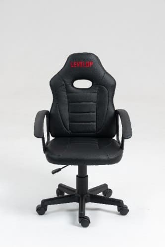 כיסא תלמיד ארגונומי לנוער עם ידיות בצבע שחור | מק"ט: 301A-BB | LEVEL UP