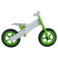 אופני איזון ודחיפה לרכיבה יציבה מעץ לילדים בצבע ירוק