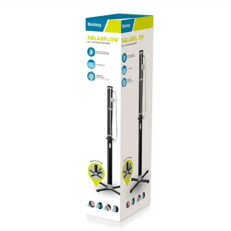 מקלחון חיצוני לחצר/גינה עם ראש מקלחון מתכוונן/נשלף 20 ליטר | מקט BESTWAY| 58695|