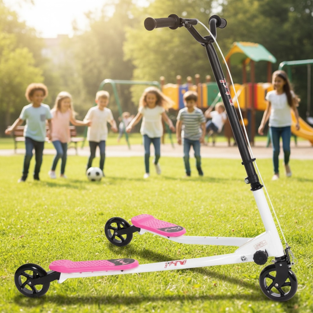 קורקינט סטריטר 3 גלגלים מקצועי בצבע ורוד|מקט streeterP