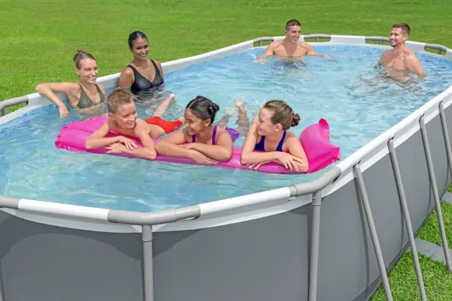 ⁦בריכה אובלית אולטרה + משאבת פילטר 1500 + סולם + כיסוי⁩ – תמונה ⁦17⁩