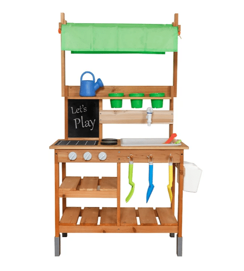מטבח חוץ לחצר מעץ לילדים | מקט W10C988| בית העץ
