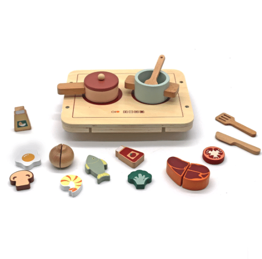 ערכת כיריים וכלי בישול מעץ לילדים | מקט W10B464 ערכת כיריים וכלי בישול מעץ לילדים | מקט W10B464 – תמונה 1