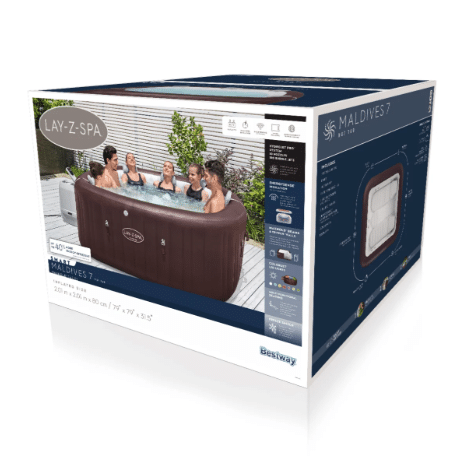 ג'קוזי מתנפח בייתי מלדיבים | Bestway | 201x201x80| 6001U |MALDIVES HY | SPA