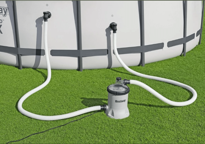 משאבת סינון מים 2025 + צמר | זרימת מים של 5678 ליטר/1500 גלון בשעה |מקט 58870 | BESTWAY