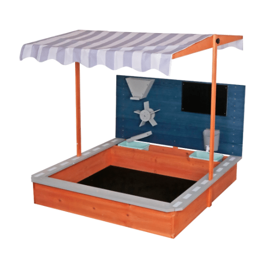ארגז חול עם ציליה מעץ לילדים | 100*100*120 סמ | מקט W01D330B