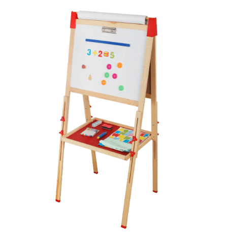לוח ציור מתכוונן לילדים לגיר וטוש מגנטי| מקט W12B196B| בית העץ