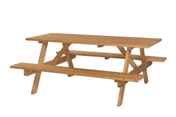 שולחן פיקניק קקל גדול ל 6 אנשים מעץ |70X137.5X73.5 סמ | מקט TB3056