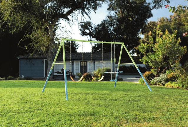 נדנדת שלושה חלקים 2 נדנדות ונדנדת גלישה זוגית לחצר לילדים|323X235X200 ס"מ|מקט 44121| INTEX