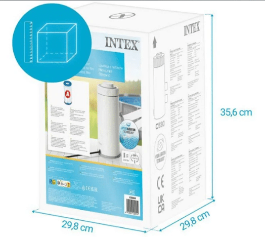 משאבת סינון מים 3785 ליטר/ 1000 גלון בשעה+ פילטר| מקט 26638 | C1000|KRYSTAL CLEAR| INTEX