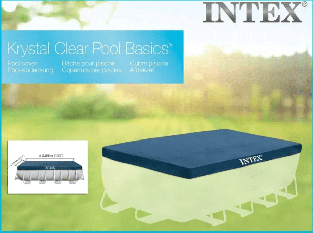 כיסוי עליון לבריכה אולטרה עמודים מלבנית ביתית | 400X200 סמ | מקט 28037| INTEX