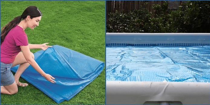 כיסוי עליון סולארי/תרמי לבריכה אולטרה מלבנית ביתית במידה 488X244 סמ | מקט 28029| INTEX