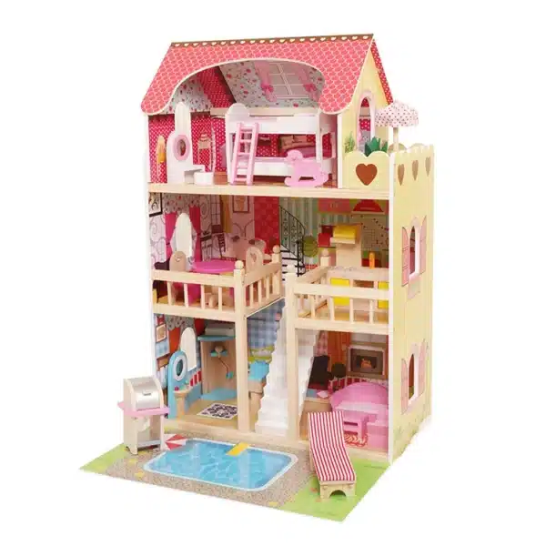 בית בובות לילדים מעץ דגם רונית | W06A333E